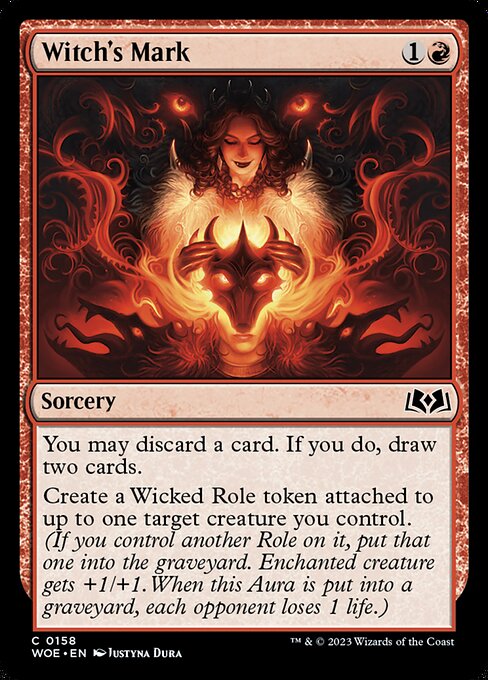Witch's Mark - Wilds of Eldraine Magic card