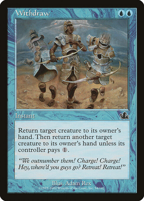 Withdraw - Prophecy Magic card