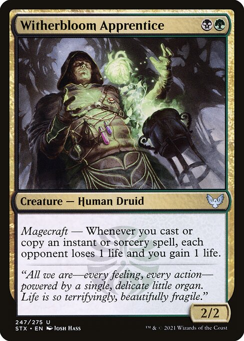 Witherbloom Apprentice - Strixhaven: School of Mages Magic card
