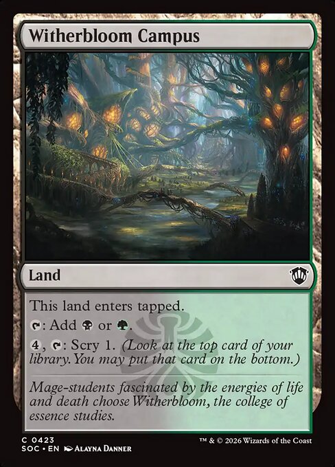 Witherbloom Campus - Secrets of Strixhaven Commander Magic card