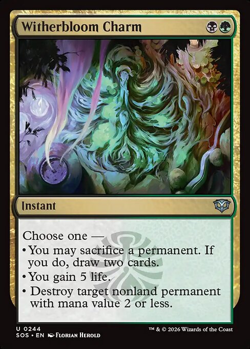 Witherbloom Charm - Secrets of Strixhaven Magic card