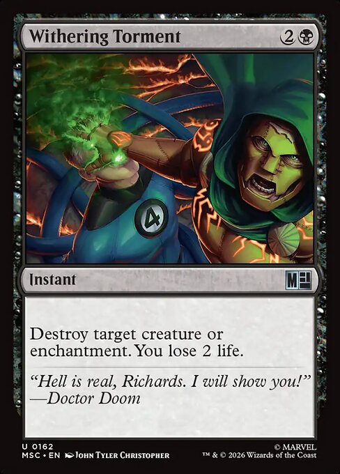 Withering Torment - Marvel Super Heroes Commander Magic card