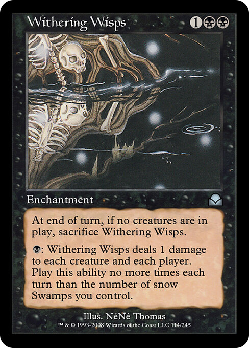 Withering Wisps - Masters Edition II Magic card