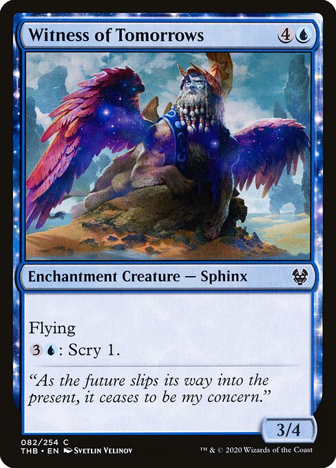 Witness of Tomorrows - Theros Beyond Death Magic card
