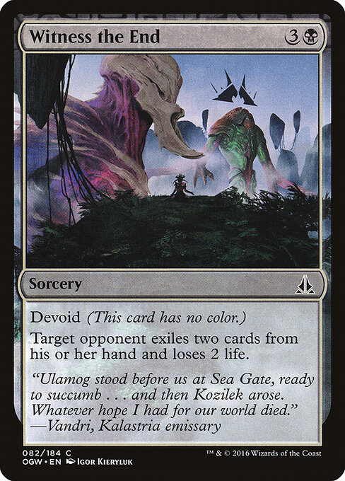 Witness the End - Oath of the Gatewatch Magic card