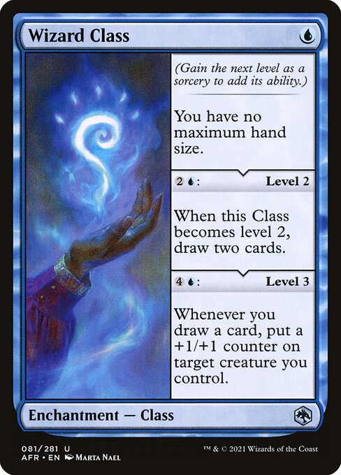 Wizard Class - Adventures in the Forgotten Realms (#81) - Illustrated by Marta Nael - Magic: The Gathering Card