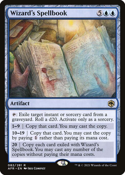 Wizard's Spellbook - Adventures in the Forgotten Realms Magic card