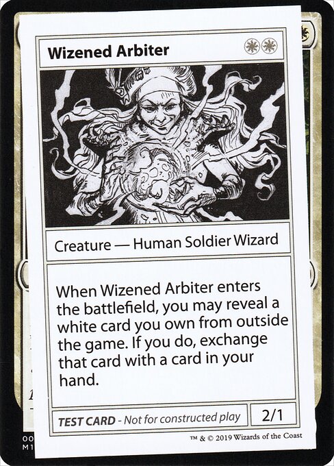Wizened Arbiter - Mystery Booster Playtest Cards 2021 (#14) - Illustrated by Kelly Hamilton - Magic: The Gathering Card