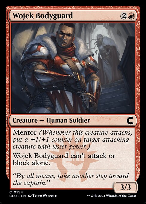 Wojek Bodyguard - Ravnica: Clue Edition (#154) - Illustrated by Tyler Walpole - Magic: The Gathering Card