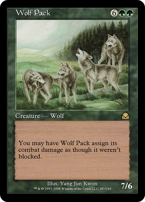 Wolf Pack - Masters Edition II Magic card