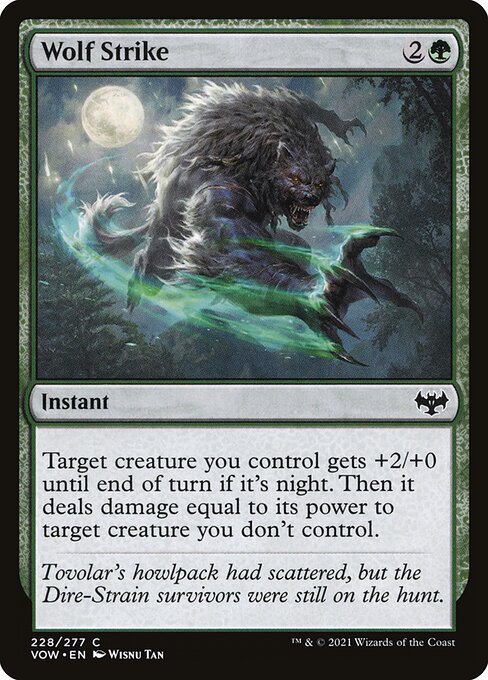 Wolf Strike - Innistrad: Crimson Vow Magic card