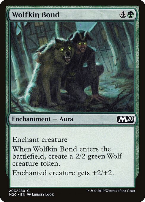 Wolfkin Bond - Core Set 2020 Magic card