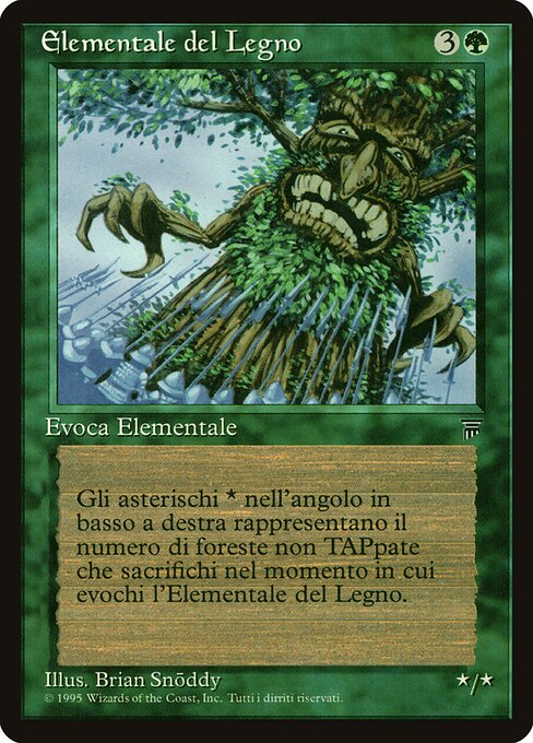 Wood Elemental - Masters Edition IV (#175) - Illustrated by Brian Snõddy - Magic: The Gathering Card