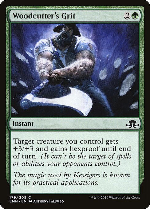 Woodcutter's Grit - Eldritch Moon Magic card