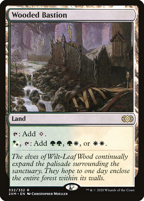 Wooded Bastion - Double Masters Magic card