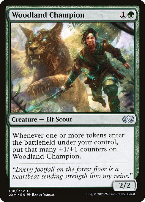 Woodland Champion - Double Masters Magic card
