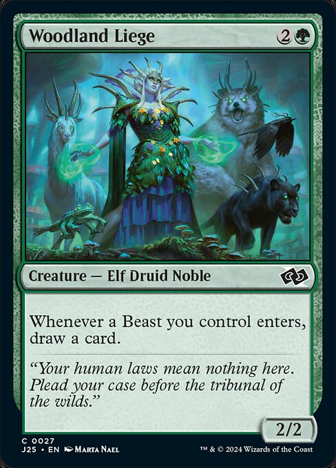 Woodland Liege - Foundations Jumpstart Magic card