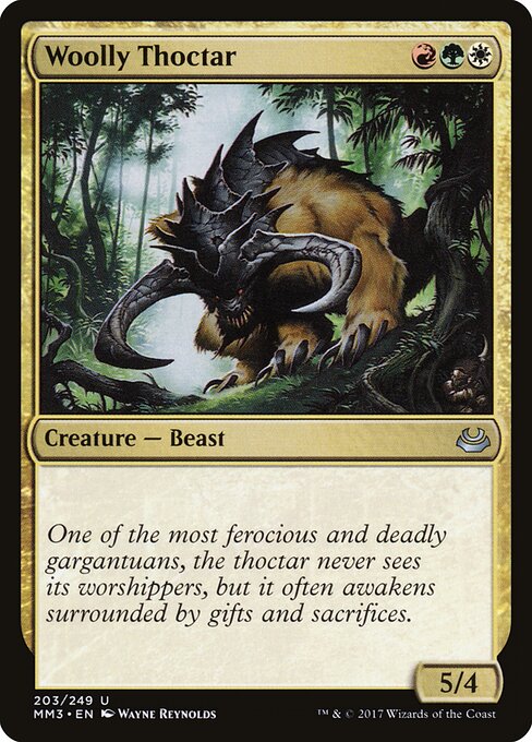 Woolly Thoctar - Modern Masters 2017 Magic card