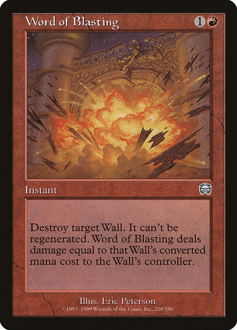 Word of Blasting - Mercadian Masques Magic card