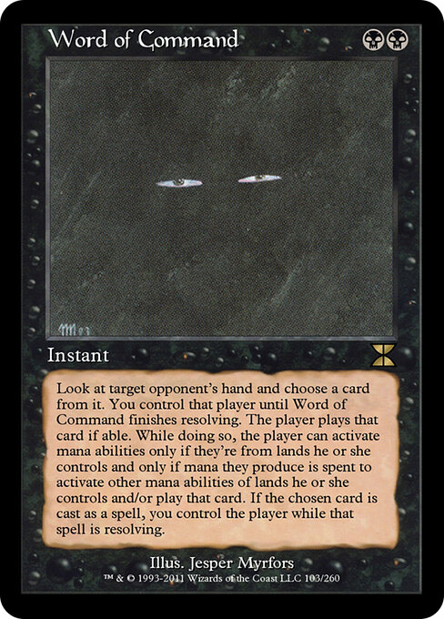 Word of Command - Masters Edition IV Magic card