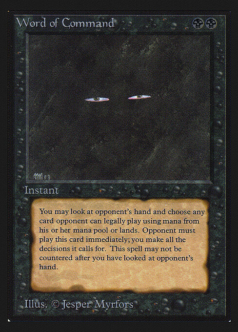 Word of Command - Collectors' Edition (#137) - Illustrated by Jesper Myrfors - Magic: The Gathering Card