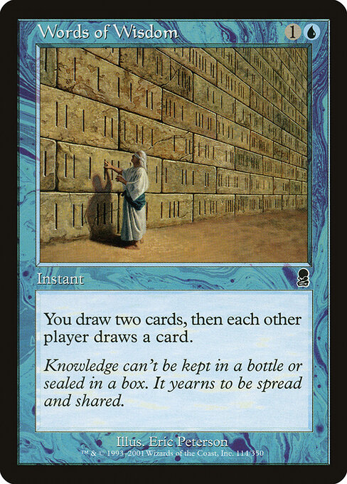 Words of Wisdom - Odyssey Magic card