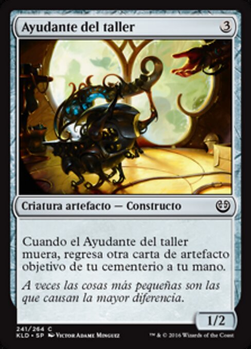 車間助手 (Workshop Assistant) - Commander Legends (#348) - Illustrated by Victor Adame Minguez - Magic: The Gathering Card