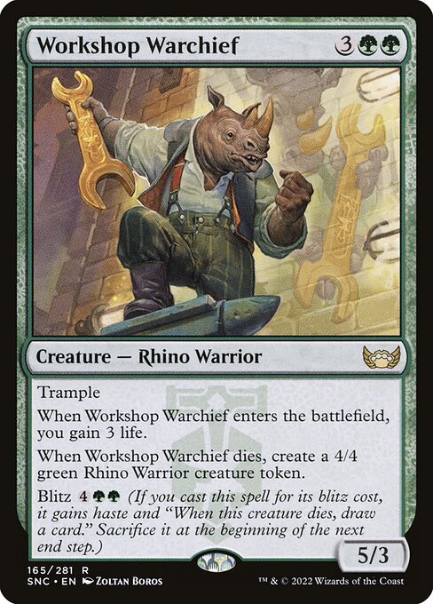 Workshop Warchief - Streets of New Capenna Magic card