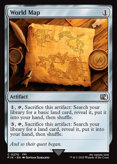 World Map - Final Fantasy Magic card