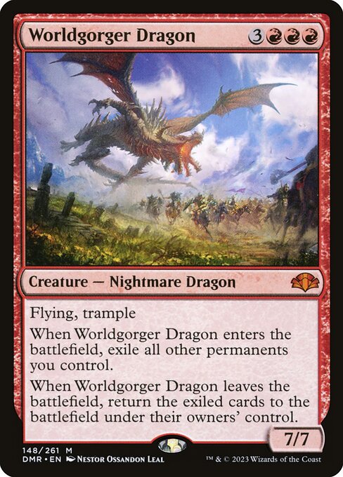 Worldgorger Dragon - Dominaria Remastered Magic card