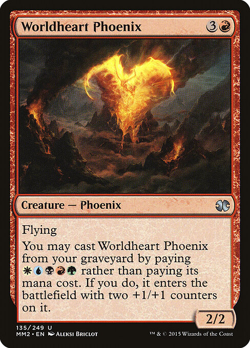 Worldheart Phoenix - Modern Masters 2015 Magic card