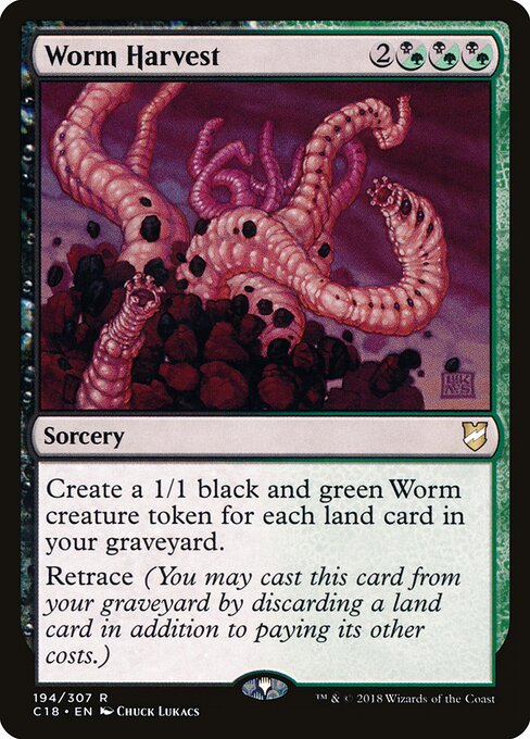 Worm Harvest - Commander 2018 Magic card