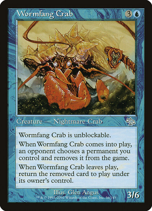 Wormfang Crab - Judgment Magic card
