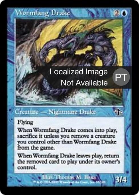 Reißzahn-Sceada (Wormfang Drake) - Judgment (#57) - Illustrated by Thomas M. Baxa - Magic: The Gathering Card