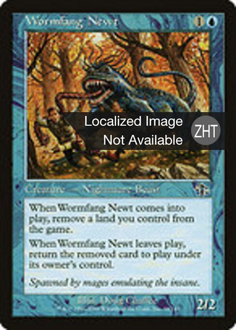 Wormfang Newt - Judgment (#59) - Illustrated by Doug Chaffee - Magic: The Gathering Card
