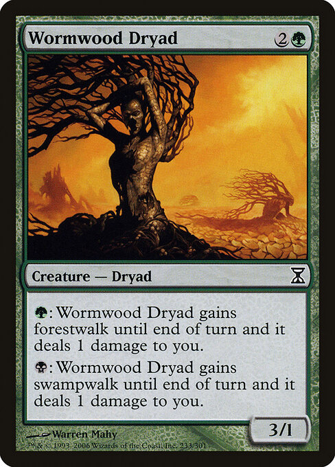 Wormwood Dryad - Time Spiral Magic card