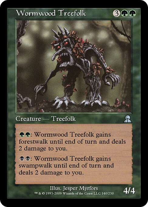 Wormwood Treefolk - Masters Edition III (#140) - Illustrated by Jesper Myrfors - Magic: The Gathering Card