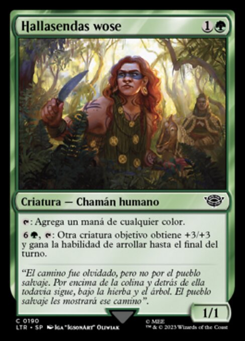 寻路野人 (Wose Pathfinder) - The Lord of the Rings: Tales of Middle-earth (#190) - Illustrated by Iga Oliwiak - Magic: The Gathering Card