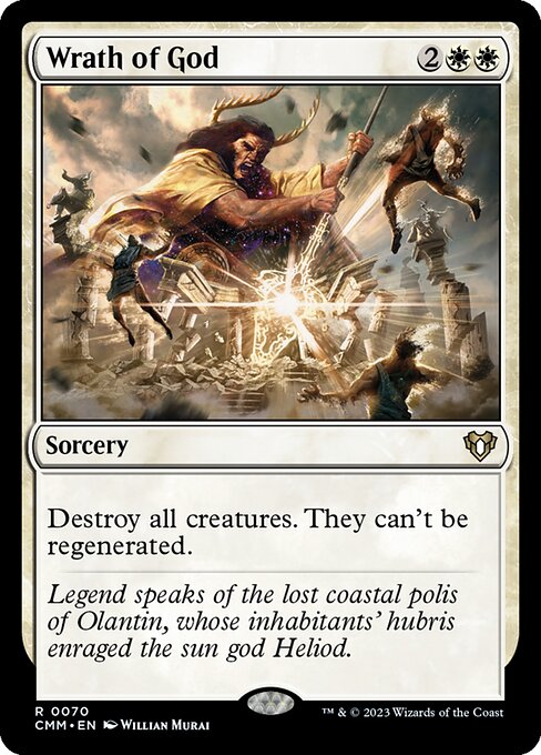 Wrath of God - Commander Masters Magic card