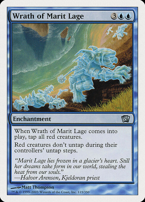 Wrath of Marit Lage - Eighth Edition Magic card