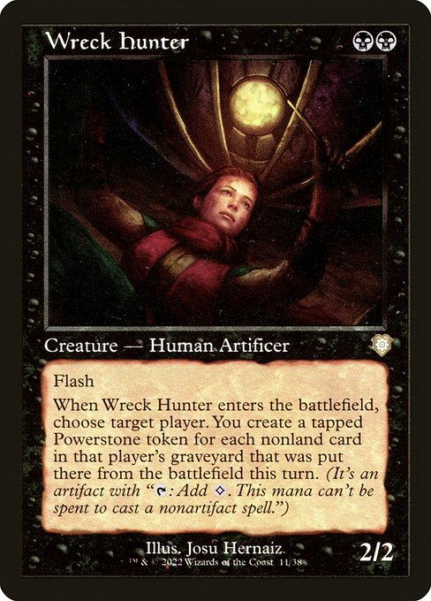 Wreck Hunter - The Brothers' War Commander (#11) - Illustrated by Josu Hernaiz - Magic: The Gathering Card