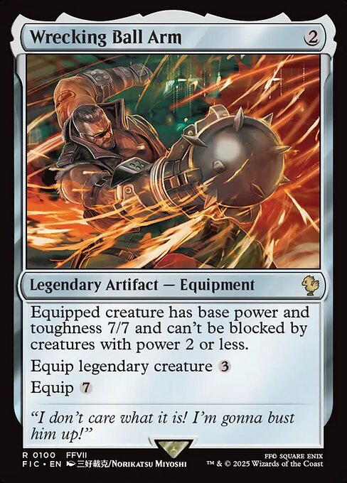 Wrecking Ball Arm - Final Fantasy Commander Magic card