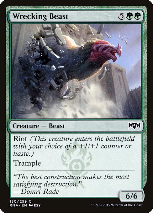Wrecking Beast - Ravnica Allegiance Magic card