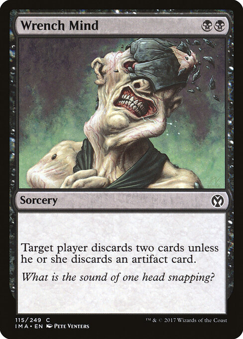 精神ねじ切り (Wrench Mind) - Iconic Masters (#115) - Illustrated by Pete Venters - Magic: The Gathering Card