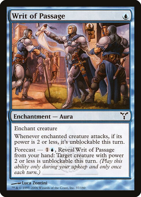 Writ of Passage - Dissension Magic card