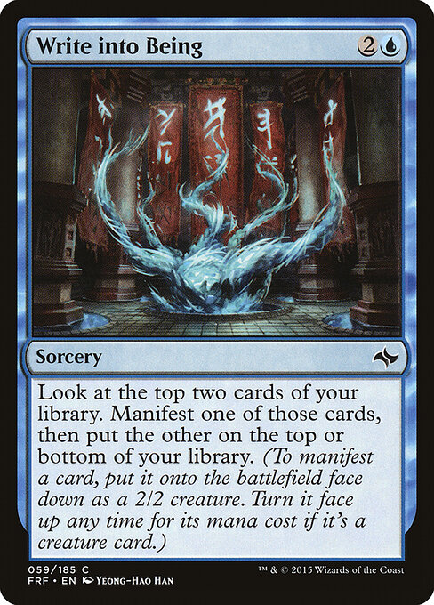 Write into Being - Fate Reforged Magic card