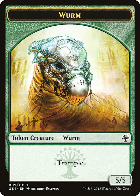 Wurm // Saproling art by Anthony Palumbo & Brad Rigney