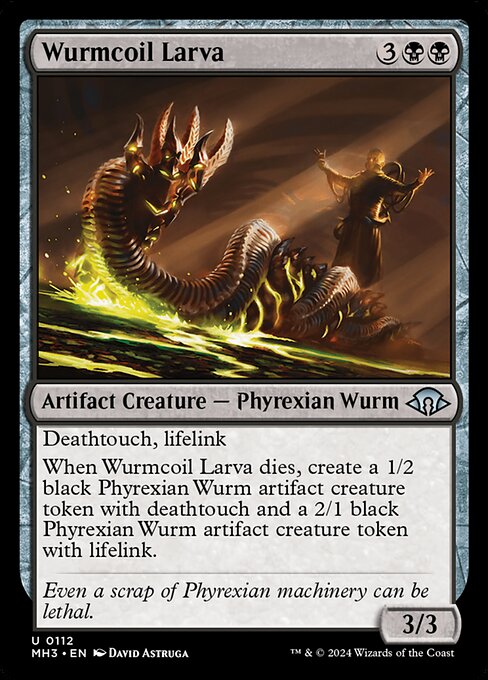 Wurmcoil Larva - Modern Horizons 3 Magic card