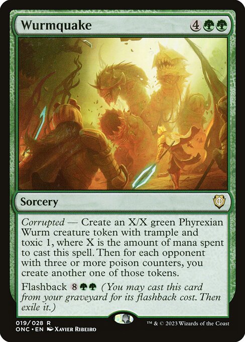 Wurmquake - Phyrexia: All Will Be One Commander Magic card
