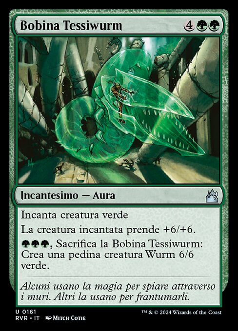 Annelure de tisseguivre (Wurmweaver Coil) - Ravnica Remastered (#161) - Illustrated by Mitch Cotie - Magic: The Gathering Card